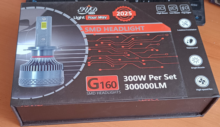 هدلایت سوراSURA G160 300W 300000LM CSP | بدنه مسی + آلومینیوم | 300 وات - ضدآبIP60- همراه با یک جفت سکن رایگان