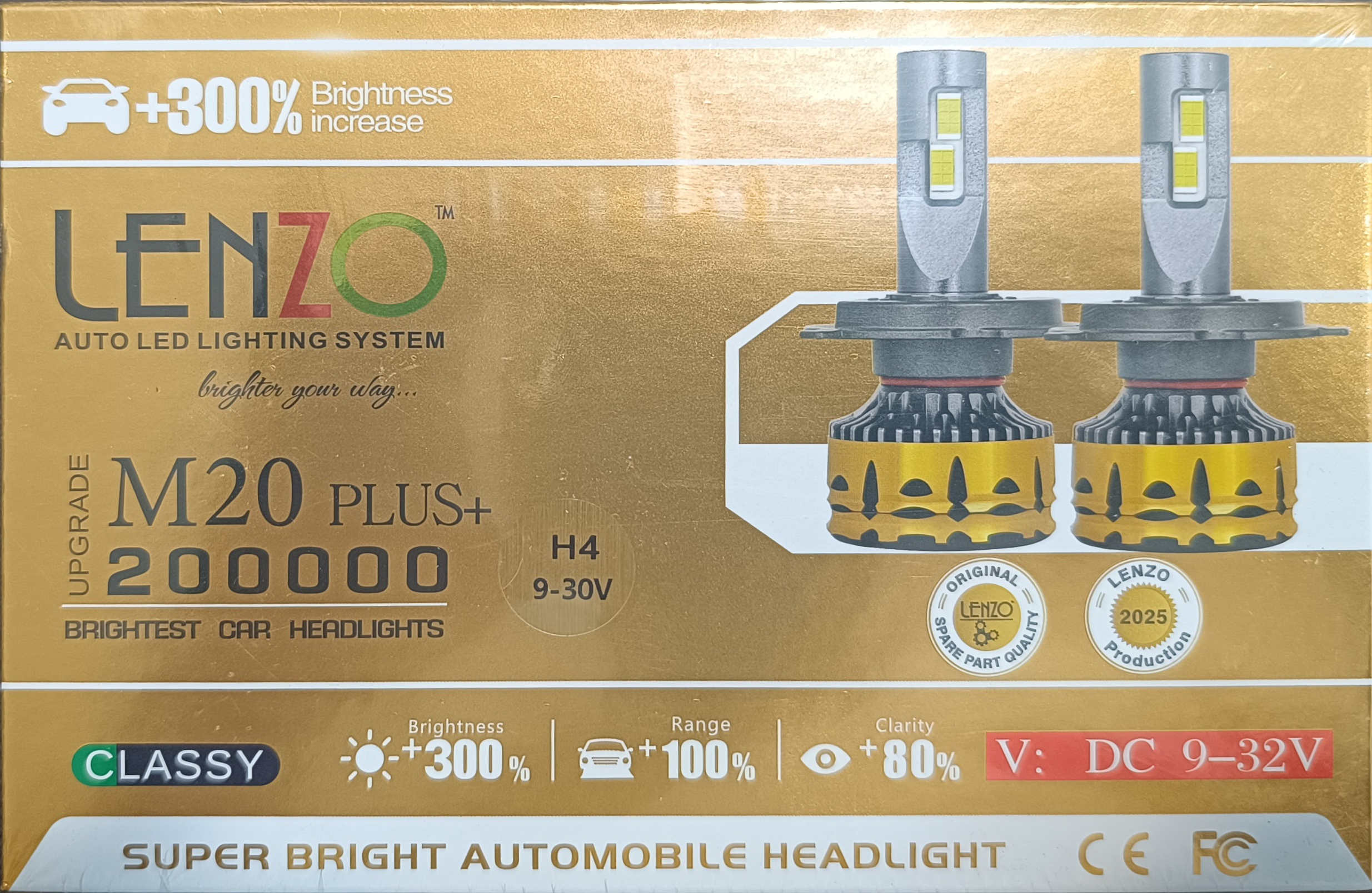 هدلایت لنزو / هدلایت LENZO M20 Pro Plus | 200000LM | CSP | پایه H1H3H4H7