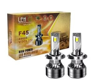 هدلایت LENZO F45 50W CSP | 4500LM | فن خنککننده | کنباس دار | نور سفید یخی-همراه با یک جفت سکن رایگان
