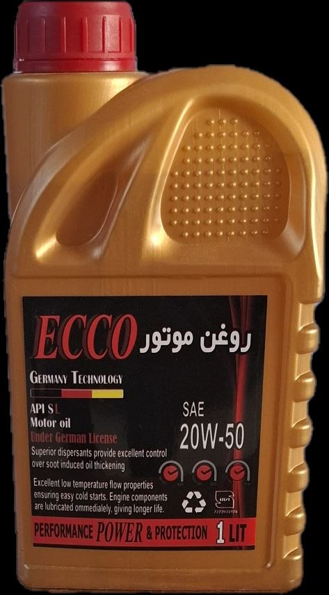 روغن موتور یک لیتری ECCO-20-50 - تکی و عمده