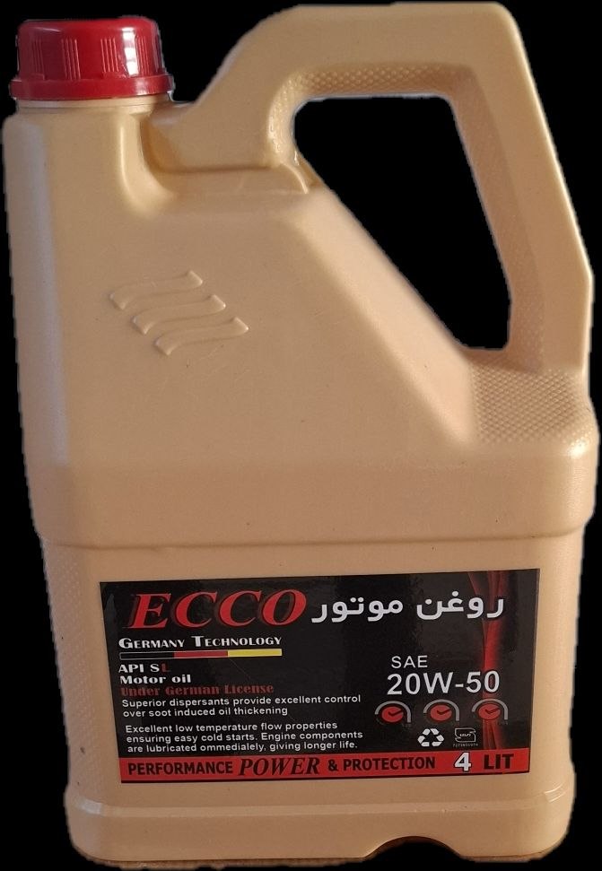 روغن موتور 4 لیتری ECCO-20-50- تکی و عمده